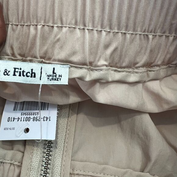 Abercrombie & Fitch Women’s Cargo Utility Zip-Front Midi Skirt Beige Size L O - Picture 13 of 16